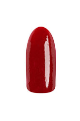 TruLAQ Smeared Kiss deep red lacquer shade swatch, providing a bold and glossy finish.